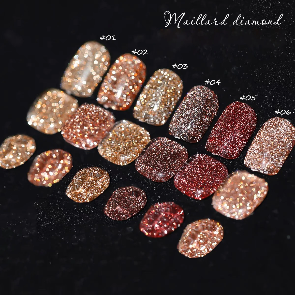 1 pz PSK Fashion Flash Meilad Diamante Rotto Gel Smalto per unghie Super Flash Sbiancamento Vino Rosso Ciliegie Diamanti Rotti Nail Art