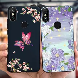 For Xiaomi Mi 8 Case Mi 8 SE Phone Cover Popular Flower Butterfly Soft Silicone Funda For Xiomi Mi 8 Mi8 Mi8SE Shockproof Bumper
