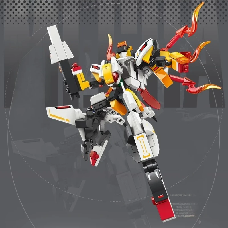 SEMBO Dwufunkcyjny Zestaw Klocków Mecha z Małych Elementów, Edukacyjny Model do Składania dla Dzieci, Kolekcja Zabawek, Prezent Urodzinowy