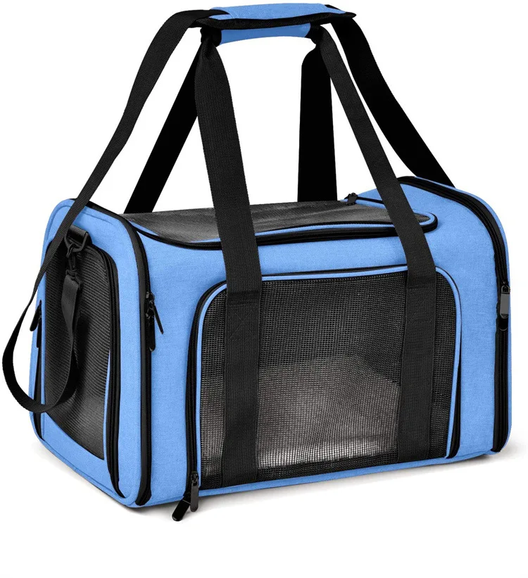 Cat Pet Carriers Dog Travel Hand Bags Dog Carrier Bag Soft Side Backpack Airline Approved Transport For Small Cats Dogs Outgoing
