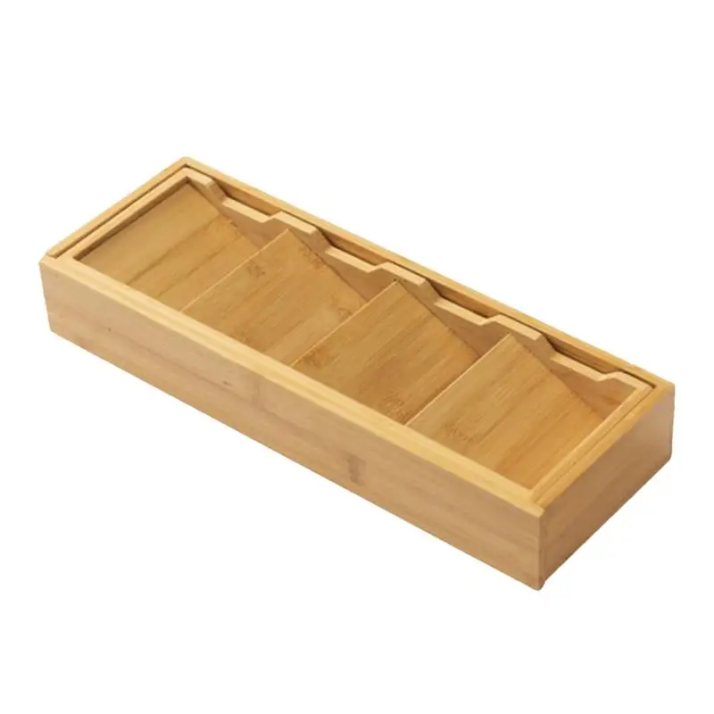 

Large Bamboo Silverware Organizer Kitchen Drawer Cutlery Tray With Drawer Dividers For Kitchen Flatware