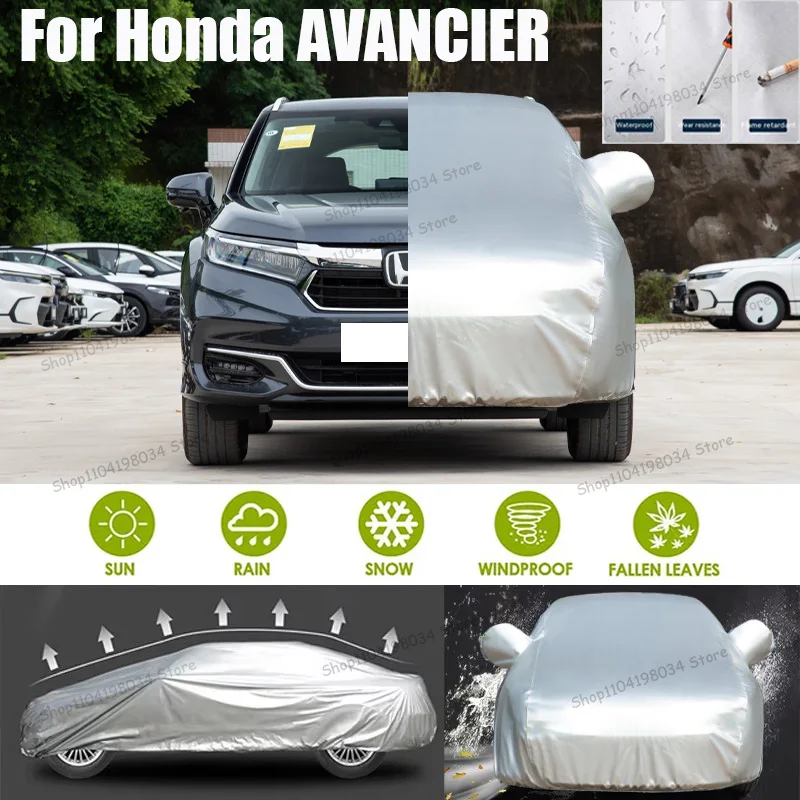 For Honda AVANCIER Auto Anti snow Anti dust Sunscreen Anti-uv Anti peeling paint And Anti Rainwater 210t car cover Car cover