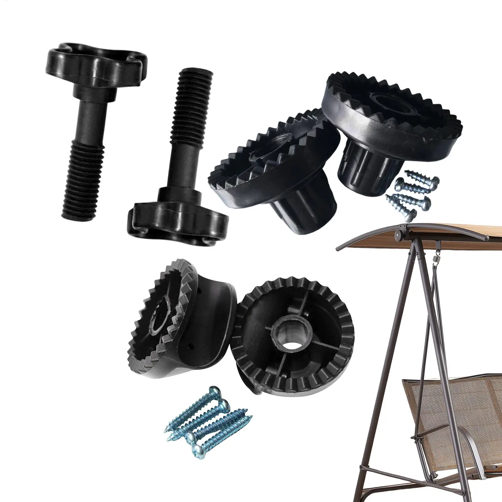 Garden Swing Fittings Swing Chair Canopy Bracket Replacement Outdoor Rustproof Repair Tool Courtyard Swing Frame Component kit