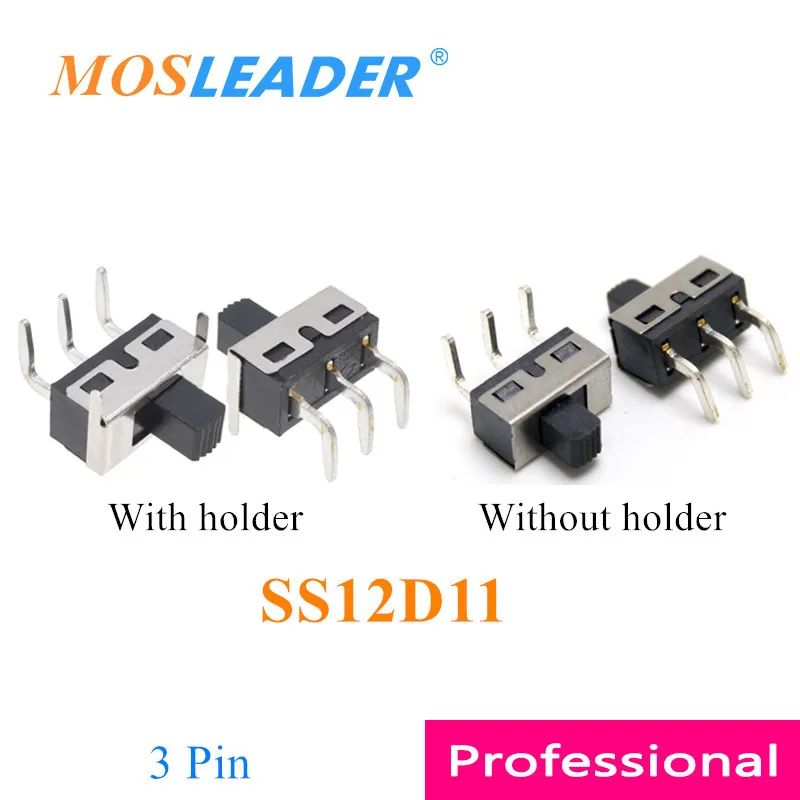 Mosleader 1000 stks 4.7 MM SS12D11 5 MM Handvat lengte schuifschakelaar tuimelschakelaar Rechte pin Hoek pin 4.7mm Pin ruimte