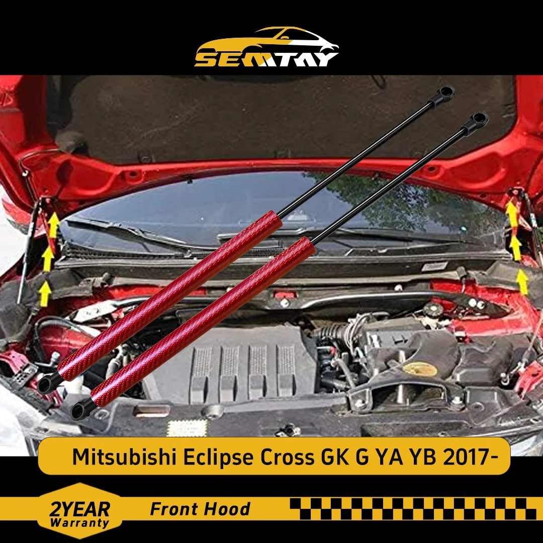 

SEMTAY Стойки капота Подъемник капота Пружинные амортизаторы Опоры для Eclipse Cross GK G YA YB 2017- Совместимая автозапчасть