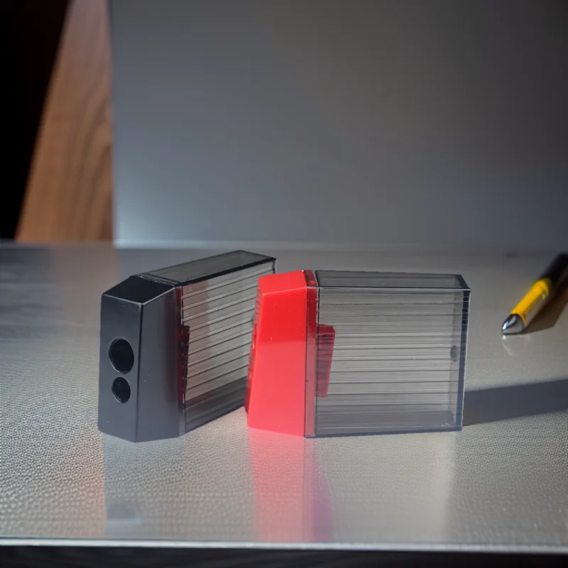 Grande Estilo Double-Hole Plastic Handheld Sharpener, Escritório Papelaria, Material Escolar Estudante, 523A, 1Pc