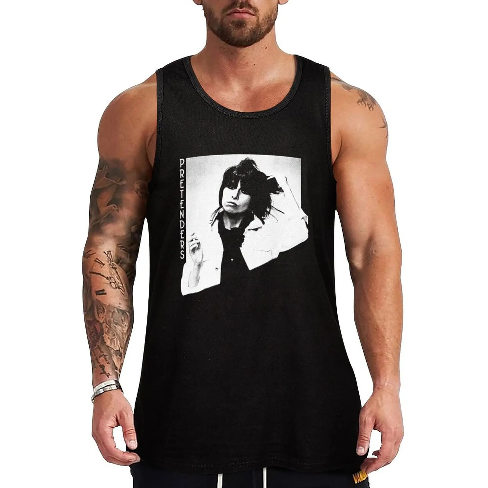 

Pretenders Retro portrait Tank Top Men's tops singlets for men summer clothes man 2025