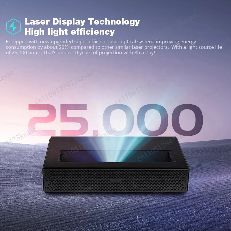 Hotack D068 Ultra Short Throw Laser Projector | 650 ANSI Lumens 1080P 4K Support Smart Android TV