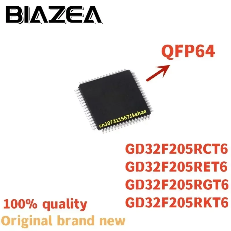 1piece GD32F205RCT6 GD32F205RET6 GD32F205RGT6 GD32F205RKT6  QFP64 Chipset