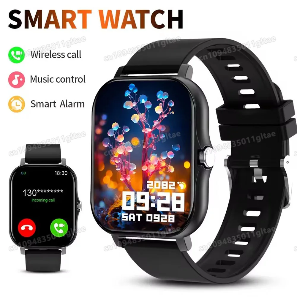 2026 Neue Smartwatch Bluetooth-Anruf Fitness-Tracker Herzfrequenz-Schlafaufzeichnung Outdoor-Sportuhr für Android/iOS Männer Frauen HT30