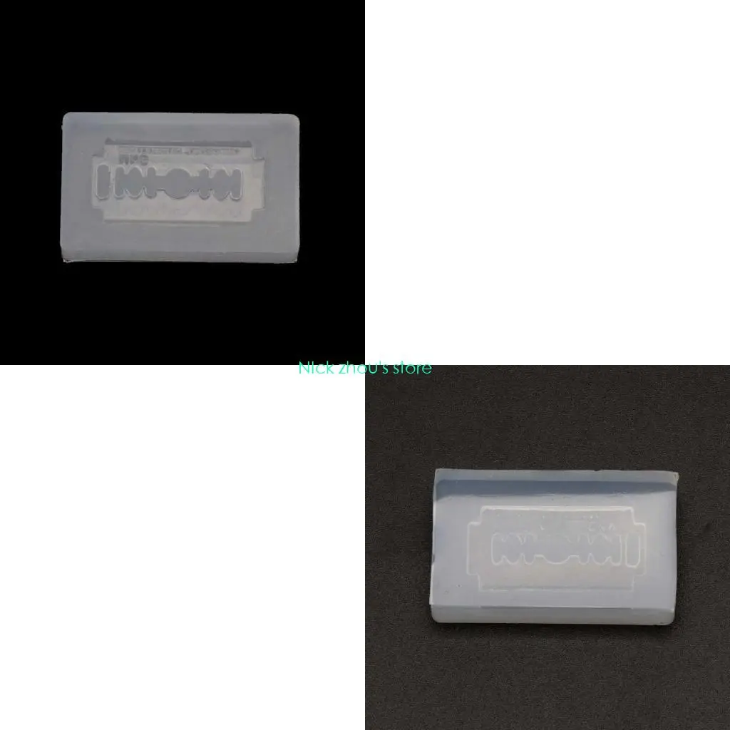 

E15E DIY для серег в форме лезвия бритвы, кулон, силиконовая форма для изготовления ювелирных изделий из смолы