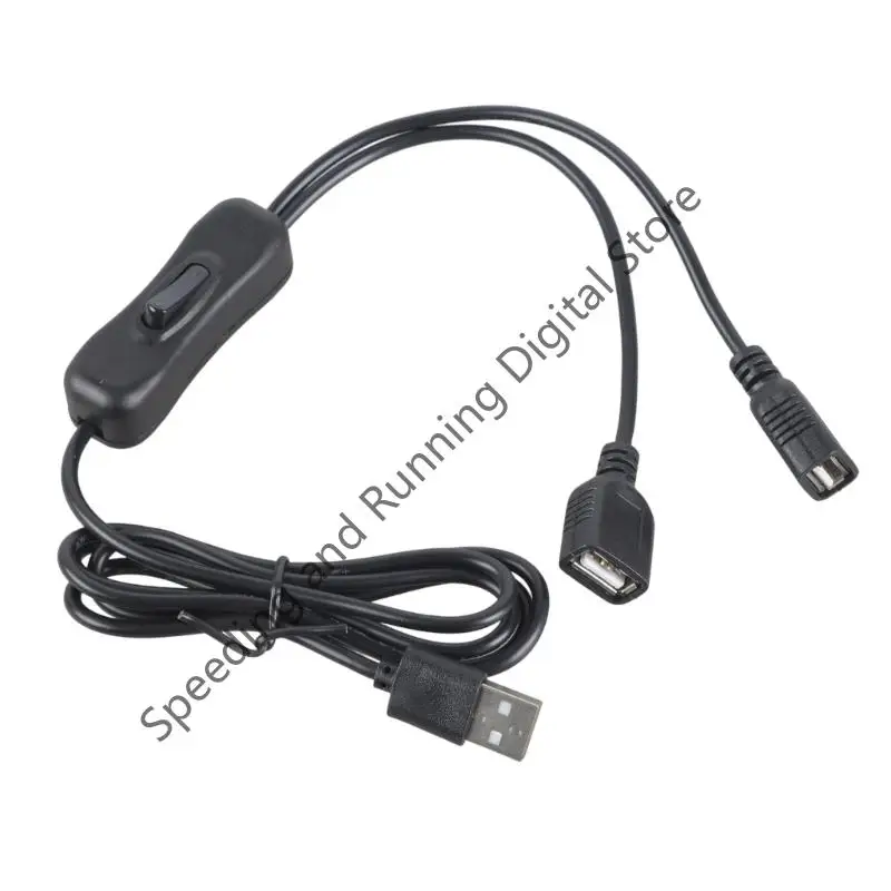 Q39D Double USB Nữ mở rộng với bộ chuyển đổi cho thiết bị sạc 35/120/200cm