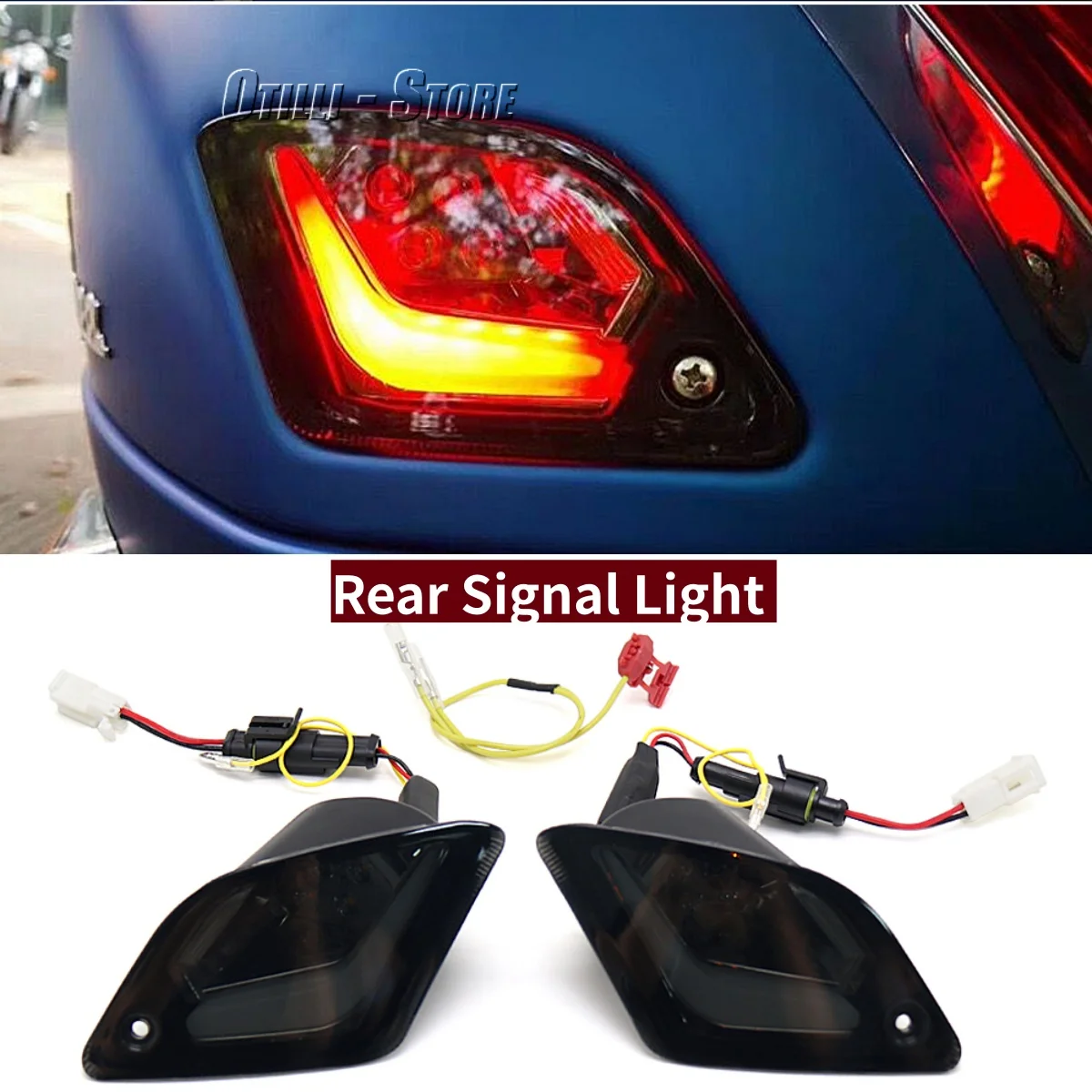 

For Vespa GTS300 GTS 300 GTS250 GTS150 Motorcycle LED Turn Signal Light Tail Indicators Lamp Front Rear Blinker GTV250 GTV300