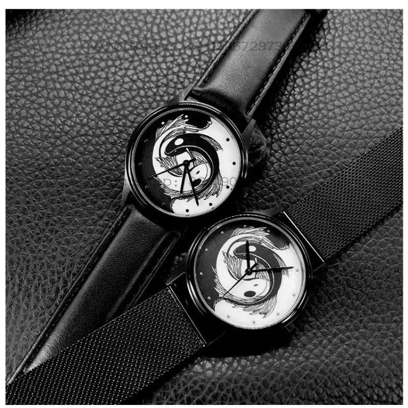 Retro Simple Fashion Casual Watch Mens Luminous Leather