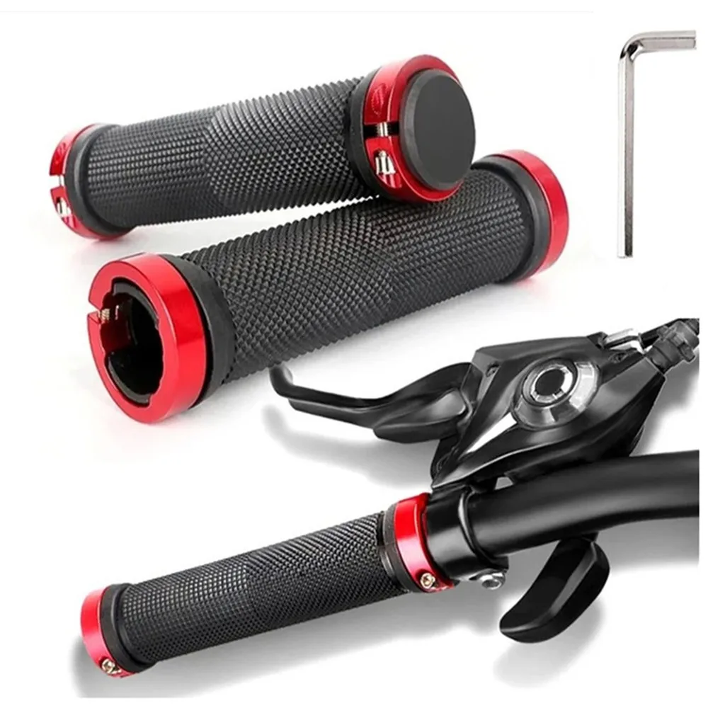 

Bicycle Handlebar Grips MTB Anti-slip Bilateral Lock Bicycle Grips Bicycle Cycling Handlebar Sleeve with tool Bicycle Parts