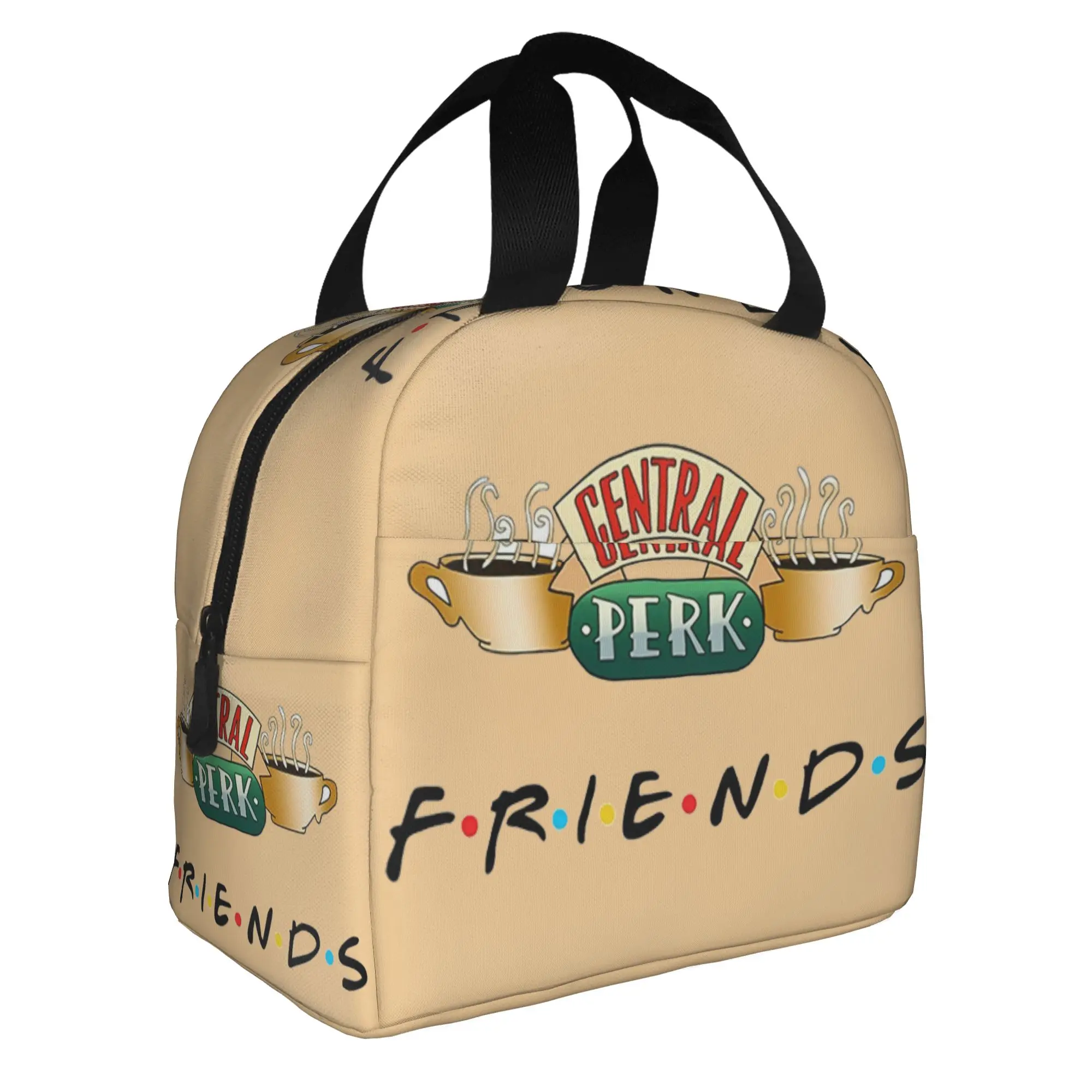 Friends TV Show Lunch Bag Women Central Perk Cafe Comic Cooler Warm Insulated Lunch Box for School