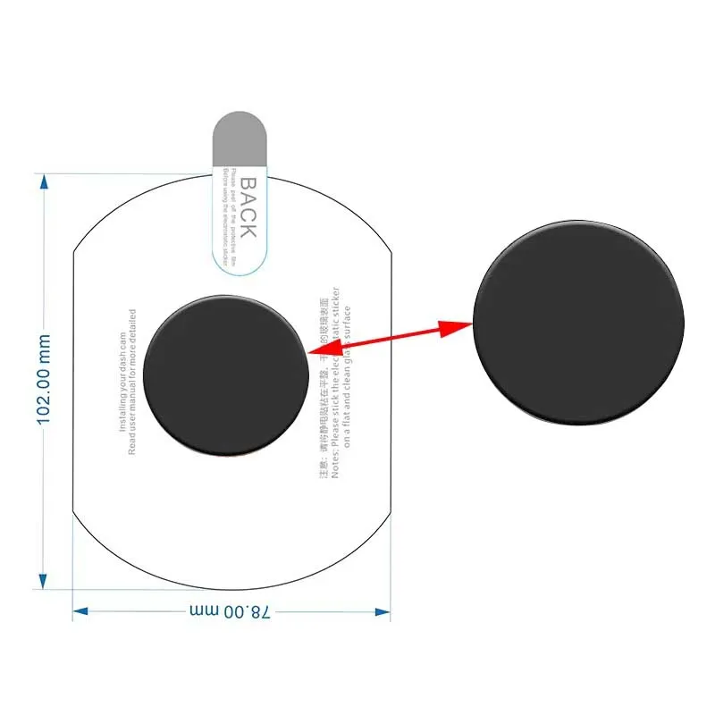 Tools pack for 70mai Car DVR Electrostatic Sticker for 70mai X200 Heat Resistant Adhesive Crowbar for 70mai X200 CPL Filter