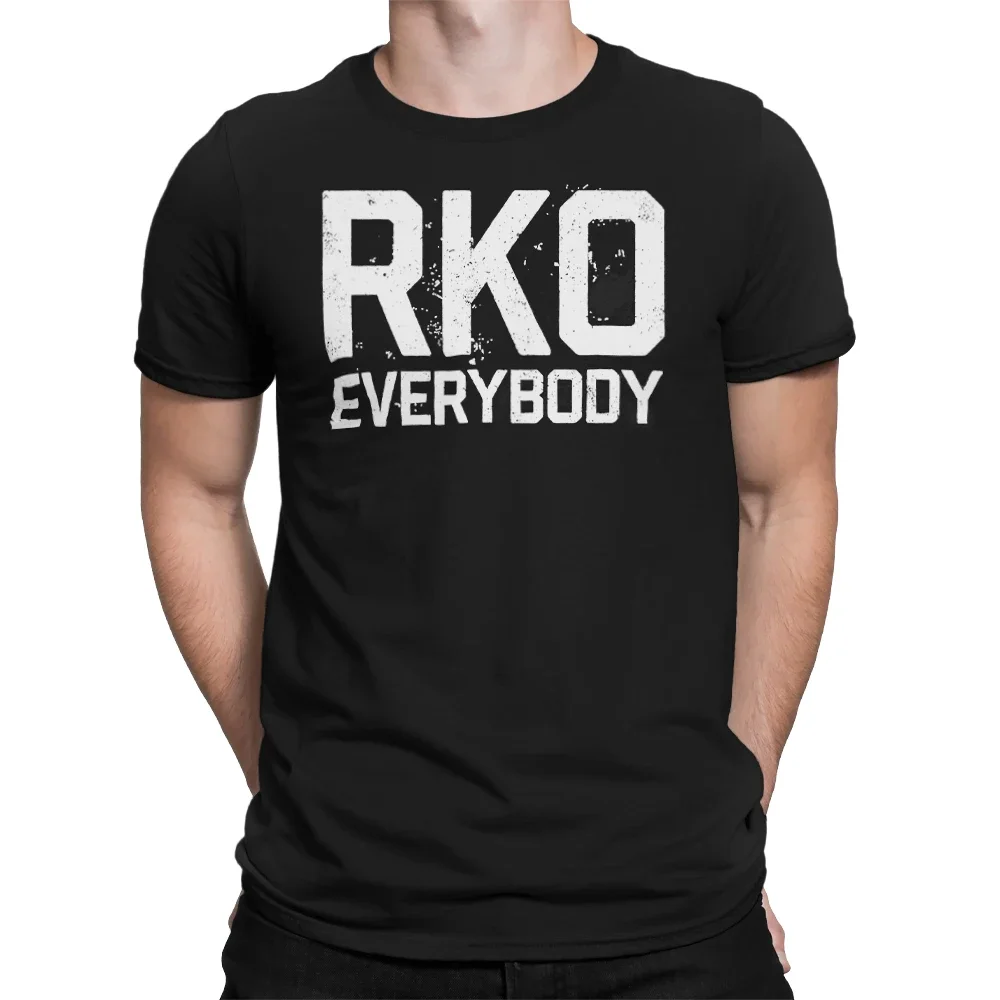 Men's Black Randy Orton Bloody RKO Everybody T-Shirt 3D Printed Sports Quick Dry Short Sleeve Daily Casual Plus Size T-Shirts