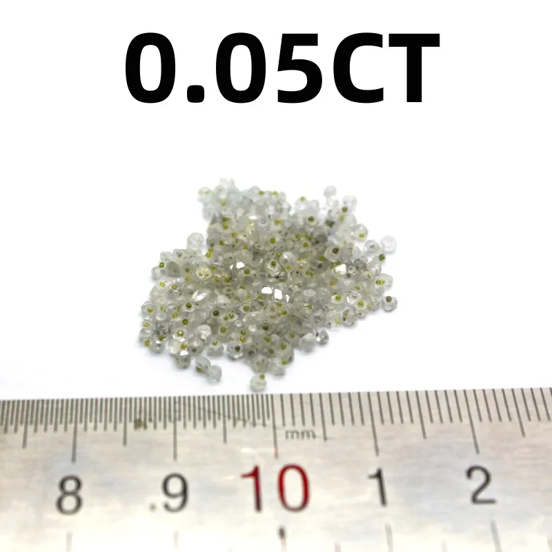 Synthetischer weißer diamant stein für schmuck herstellung labor erstellt cvd htpt diamanten fester künstlicher granulat partikel edelstein 1pc – Detail 7