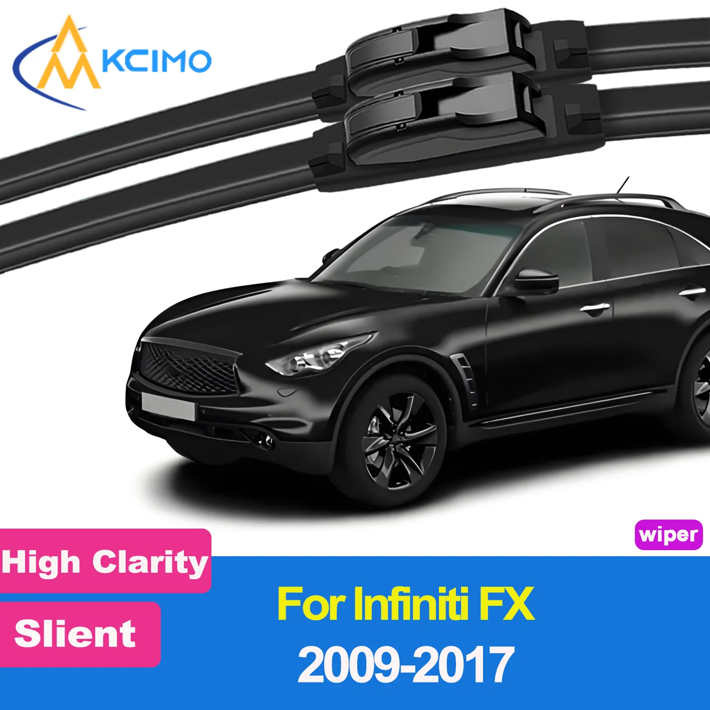 

2PCS New Front Windshield Wiper Blade for Infiniti FX S51 2009-2017 Infiniti QX70 (2013-2019) Front Windshield Auto Wipers Blade