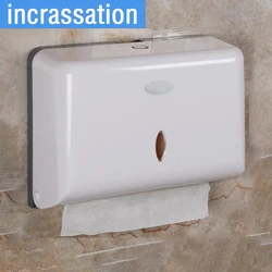 Wall Mount Paper Towel Box Universal Hotel Toilet Commercial Tissue Dispensers Punch-free Multifold Tri-Fold Paper Holder home