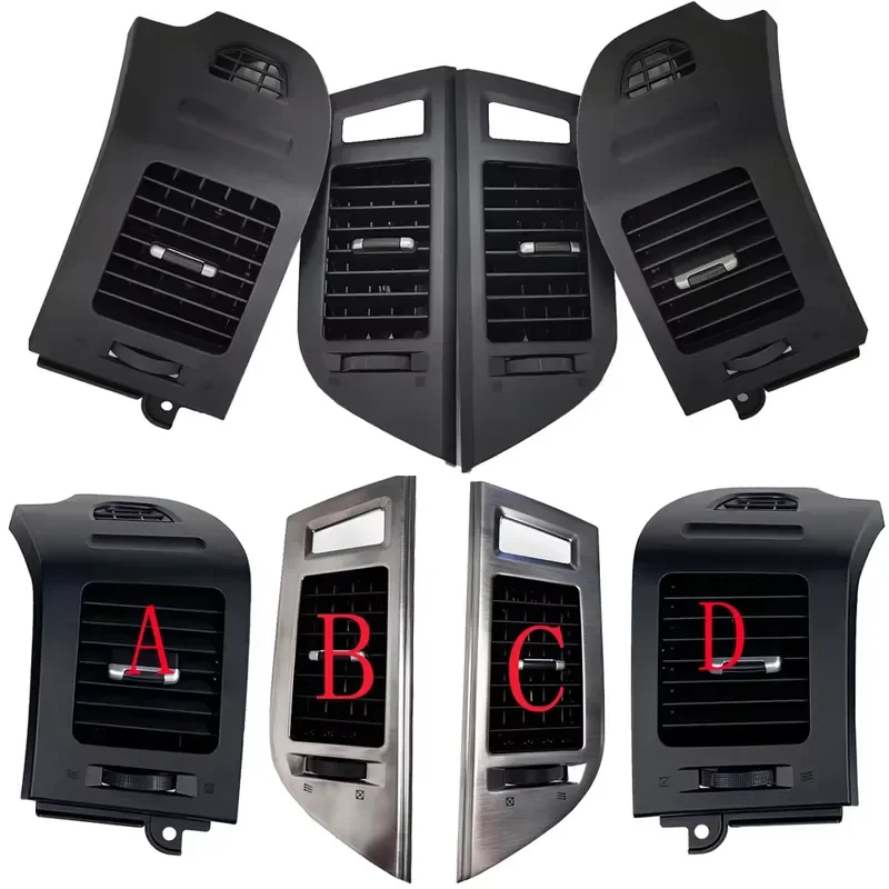 4pcs Auto AC Air Vent Outlet Panel Plastic Dash for Pajero 4th Gen 2006-2021 Car Interior Trim Replacement Accessories
