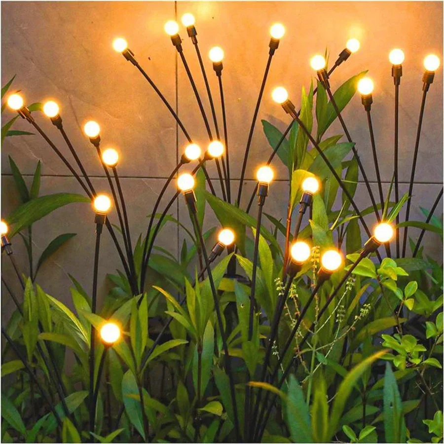 6/8/10LED Solar Firefly Lights impermeabile decorazione del giardino all\'aperto luci del paesaggio luci del prato adatte per la decorazione festiva