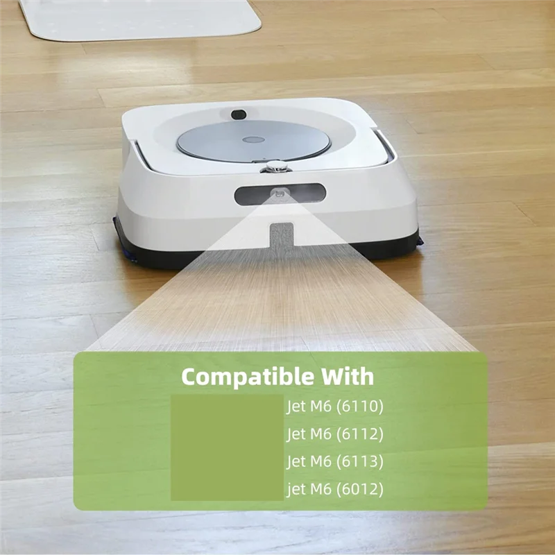 Tampon de vadrouille AF89-Compatible pour Irobot Braava Jet M6, pièces de rechange pour Robot vadrouille, tampons en tissu lavables