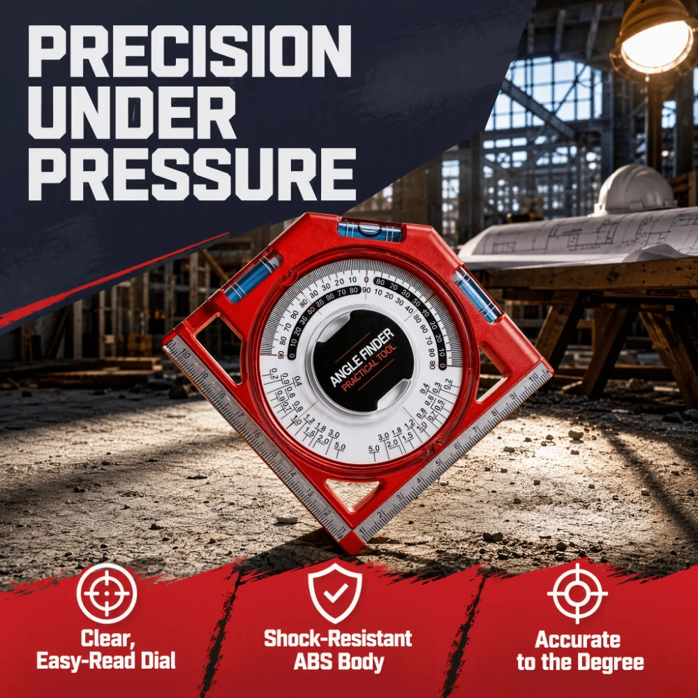 Multi-function Level Bubble Angle Finder Clear Scale Dial Powerful Magnet Inclinometer Slope Scale Portable Angle Gauge