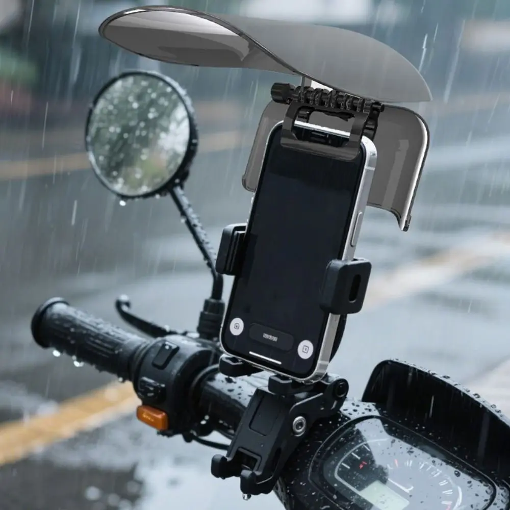 Sun Hat Style Phone Mount Sun Shade Rainproof Adjustable Extended Sun Visor Universal Fit Creative Phone Helmet Visor Cycling