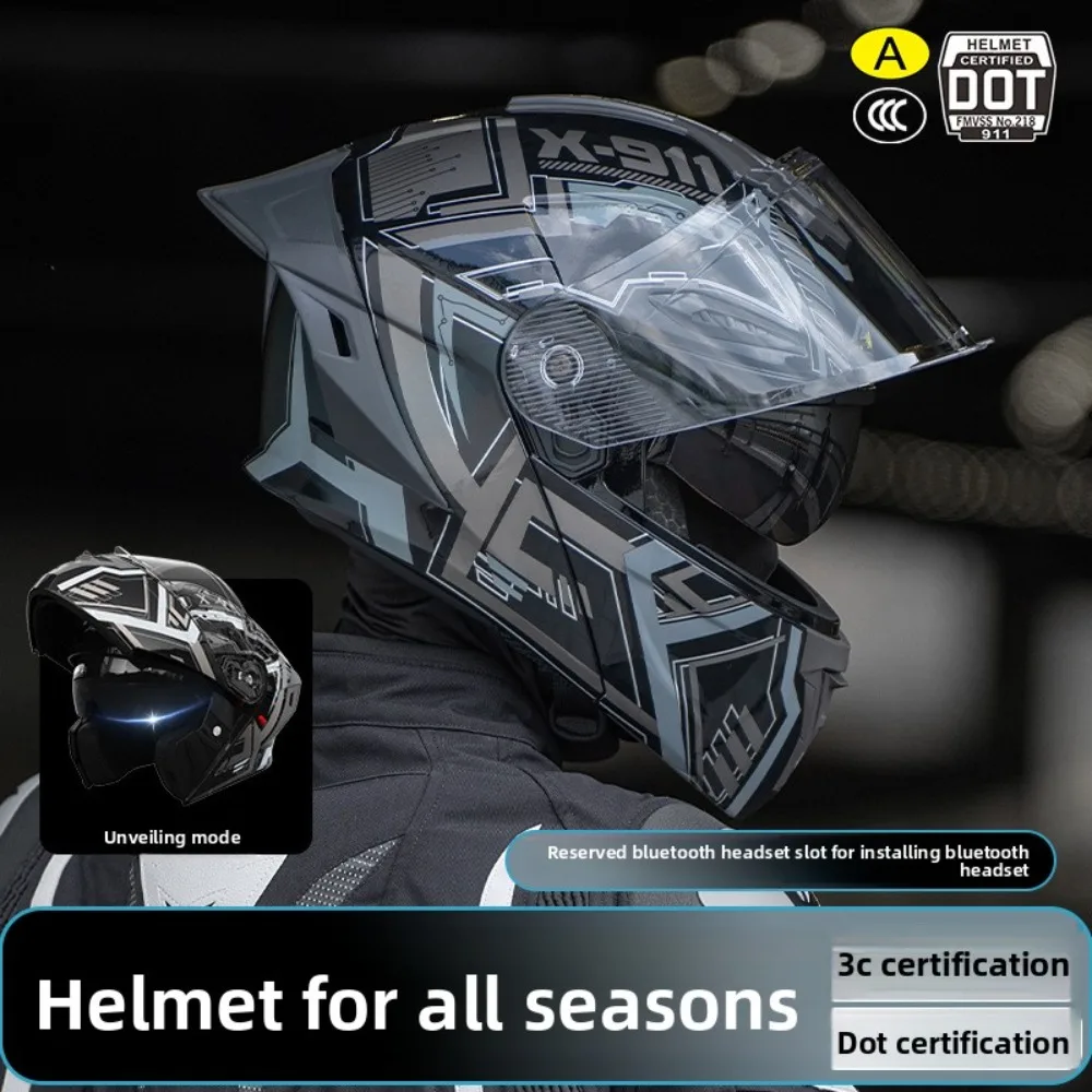 

Мотоциклетный шлем с сертификацией 3C/DOT, мужской зимний теплый шлем для мотоцикла, женский всесезонный защитный шлем для электроскутера