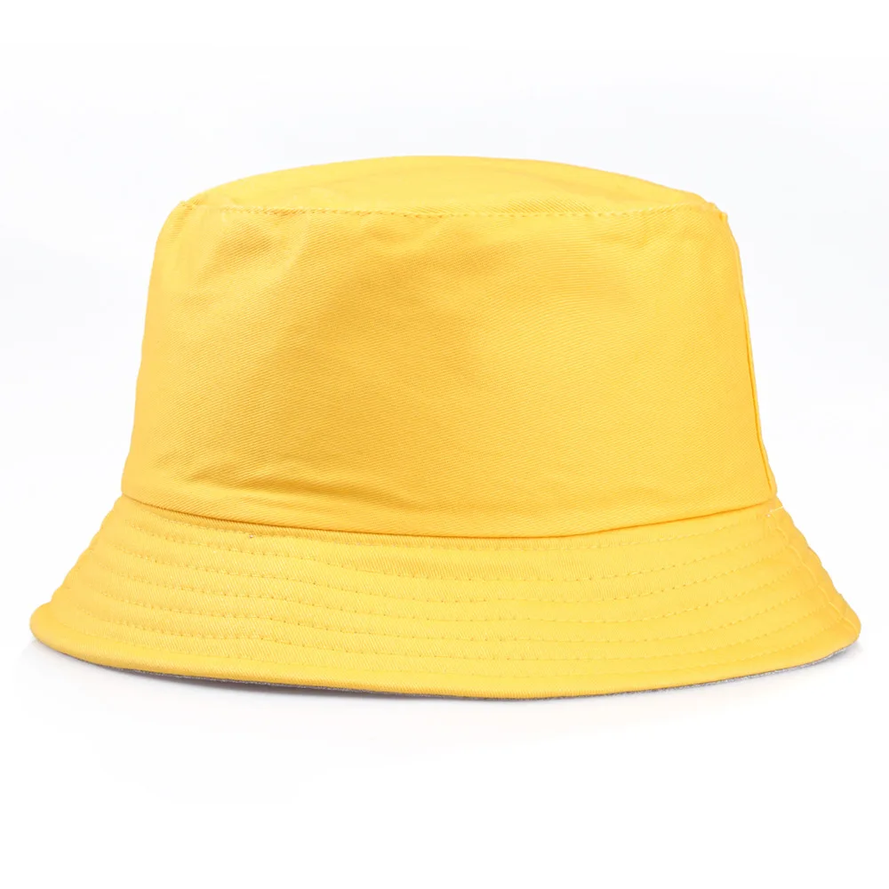 

1pc New Double-Sided Bucket Hat Women Men Beach Anti-UV Sun Hat Wide Brim Visors Foldable Portable Summer Fisherman Panama Cap