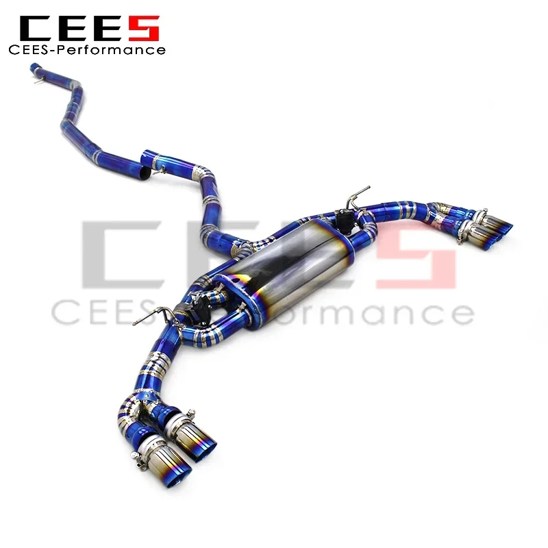 CEES Valvetronic Catback Exhaust System for BMW X6 F16 M40i 3.0T 2015-2019 Titanium Performance Exhaust Pipe Muffler