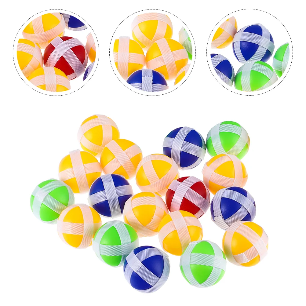 20 Pcs Sticky Ball Kids Supply Balls Toy Portable Interesting Plastic Wear-resistant Child Toys