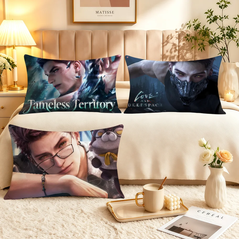 Game Valko Love And Deepspace Soft Rectangle Pillowcover Home Sofa Living Room Decor Dorm Bedside Hogar Pillowcase Gift