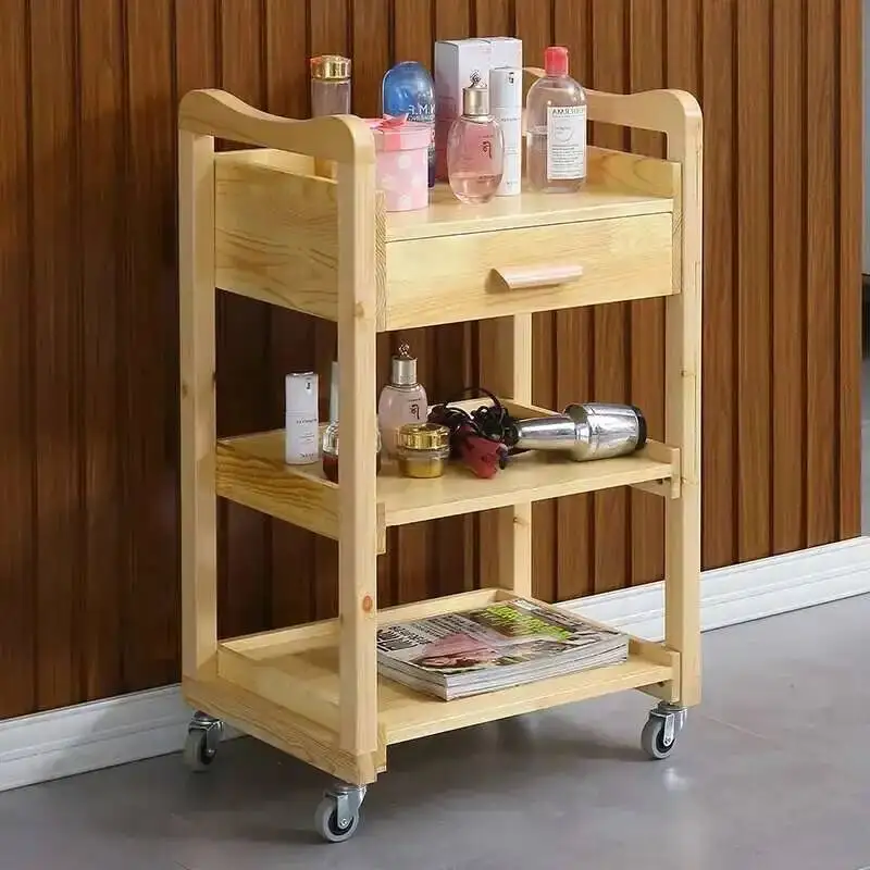 

Mobile Household Cart Professional Trolley Rolling Beauty Salon Tray Wheels Storage Hairdressing Furniture Multi-purpose Makeup