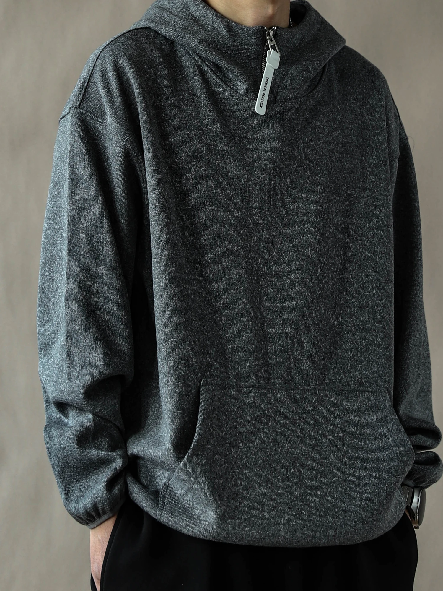 

Мужская толстовка в американском ретро-стиле, свободного кроя, на молнии, с длинными рукавами, повседневная, из смесового хлопка и полиэстера, для молодежи