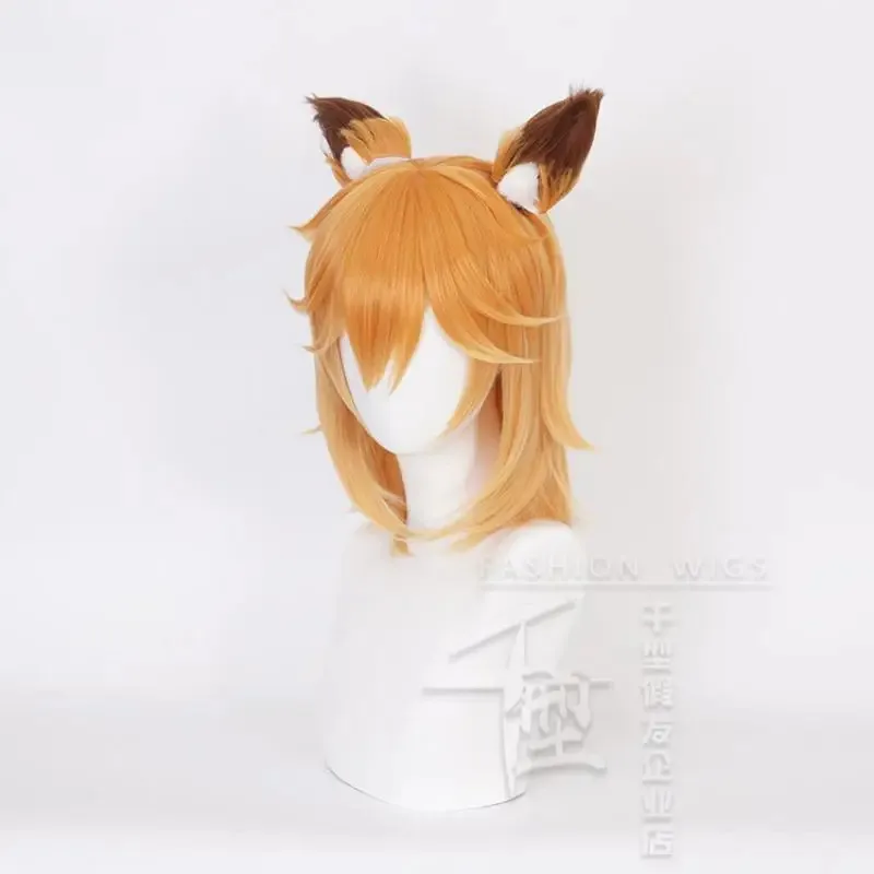 2025 yiyi Anime Sewayaki Kitsune No -San Senko Cosplay Wig Orange Gradation Hair Heat Resistant Synthetic Halloween Party P