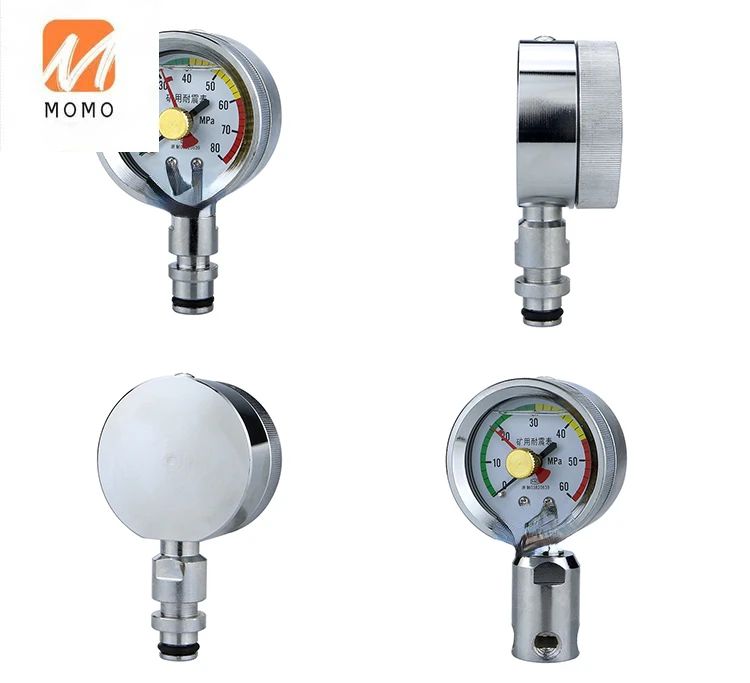 60 mm 12 MPa Mini-Manometer mit Bodenmontage