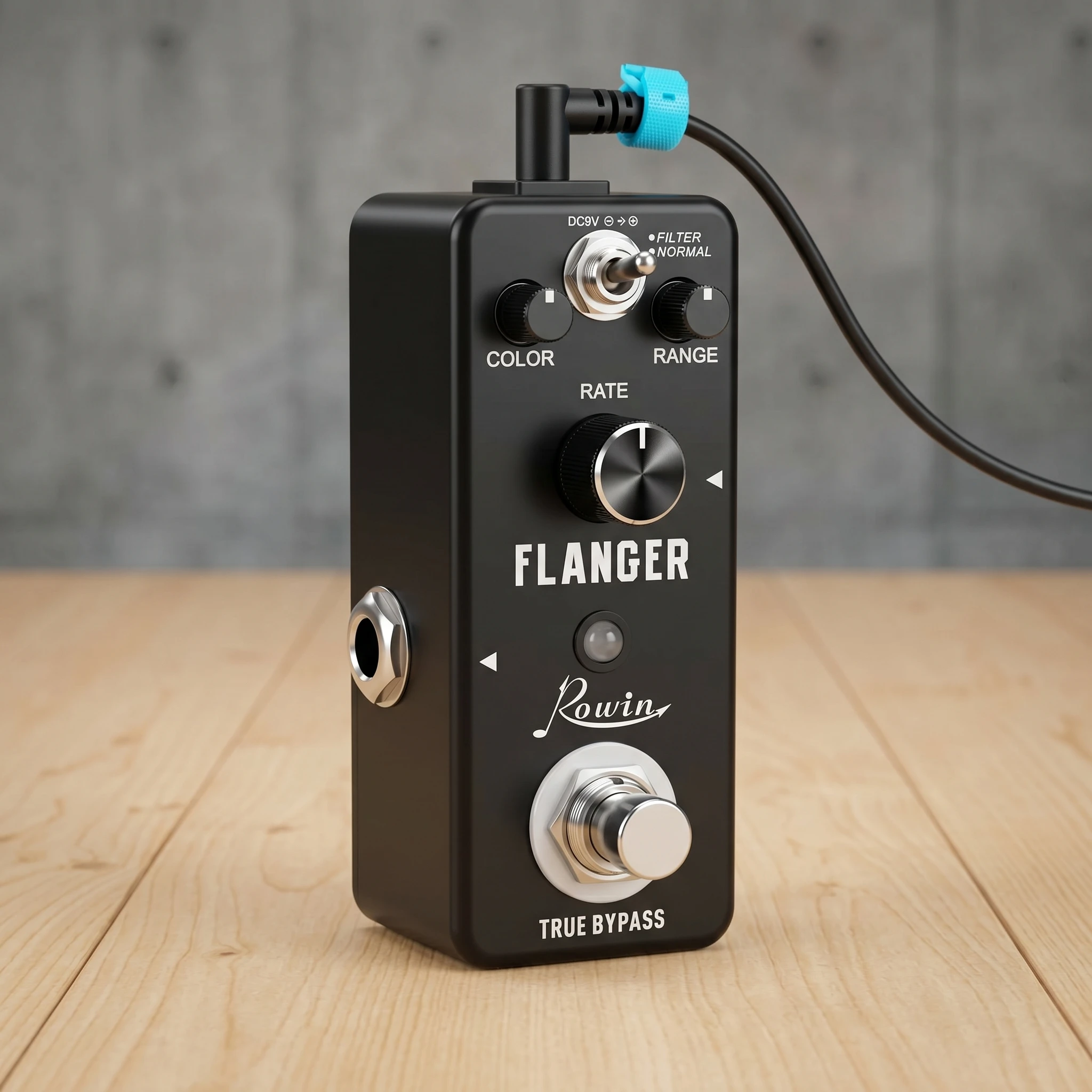 

Гитарная педаль Rowin FLANGER Mini, LEF-312, аналоговый классический фленш-эффект, True Bypass, 2 режима, для бас-гитары, электрогитары, сценического использования и практики