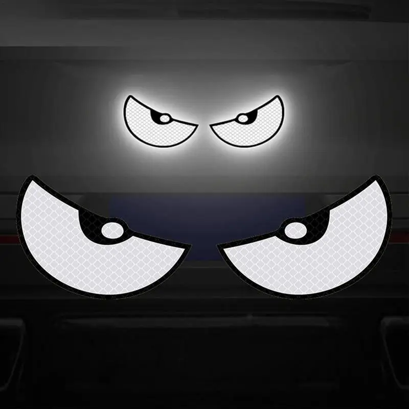 For Refer To Description Reflective Warning Stickers Funny Cat's Eye Car Stickers Multi-Purpose Motorcycle Decals Reflective Car