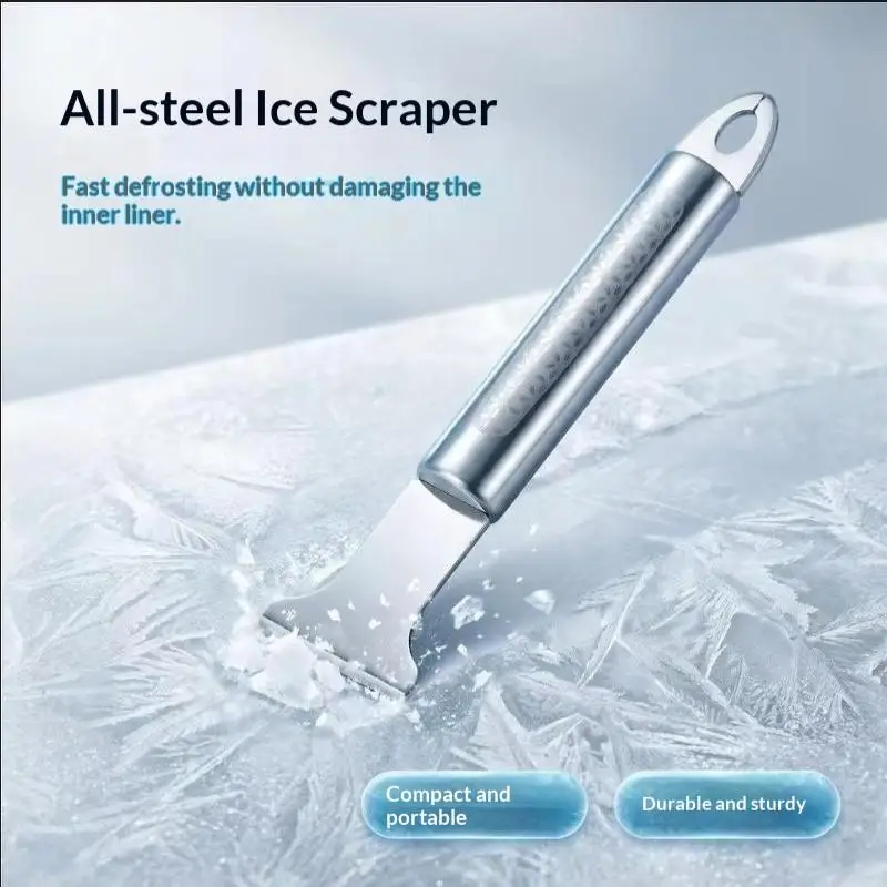 (BF06)Stainless Steel Freezer Deicers Refrigerator Deicers Ice Scraper Defrost Cleaning Shovel Household Gadget Removal Scoop