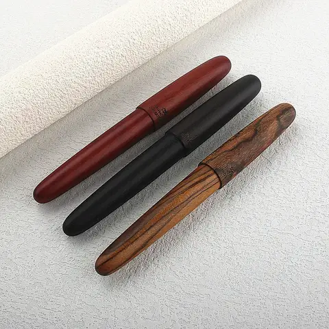 New Jinhao 9056 Log Fountain Pen Magnetic Cap Premium Wood Calligraphy Pen EF F Nib for Writing Practice Gifts Office Supplies