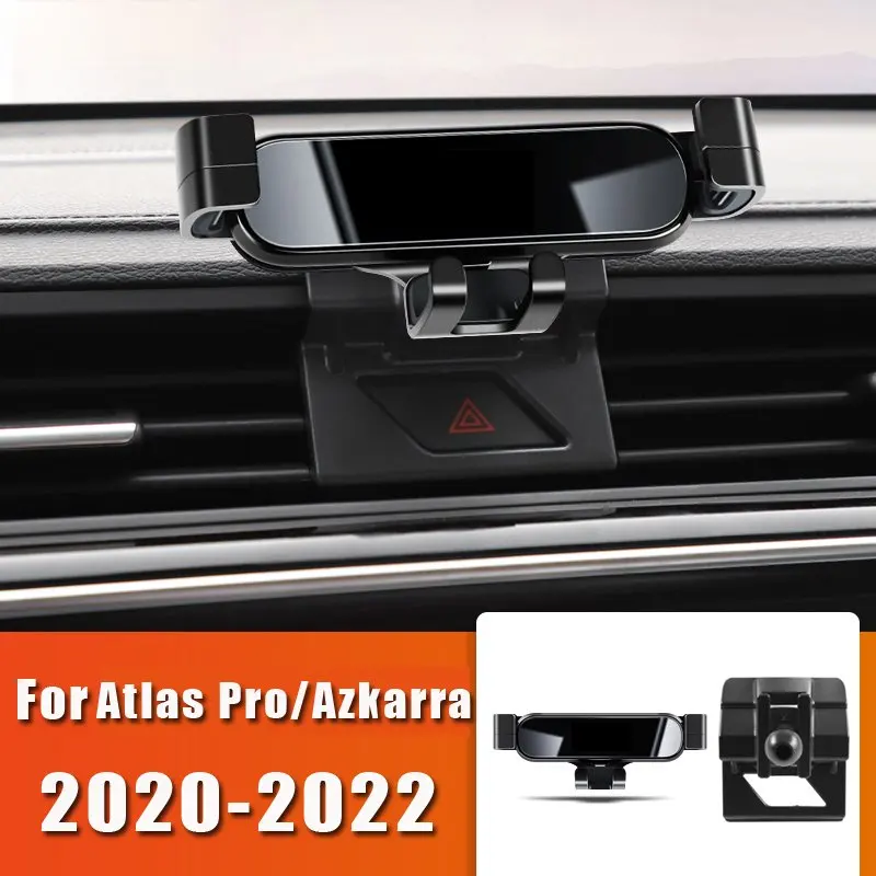 Car Styling Mobile Phone Holder For Geely Atlas Pro 2020 2021 Azkarra 2022 Air Vent Mount Gravity Bracket Stand Auto Accessories