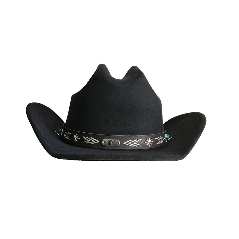 Mexican Vegan Suede Cattleman Cowboy Hat for Women Men Fashion Travel Party Hat sombrero vaquero