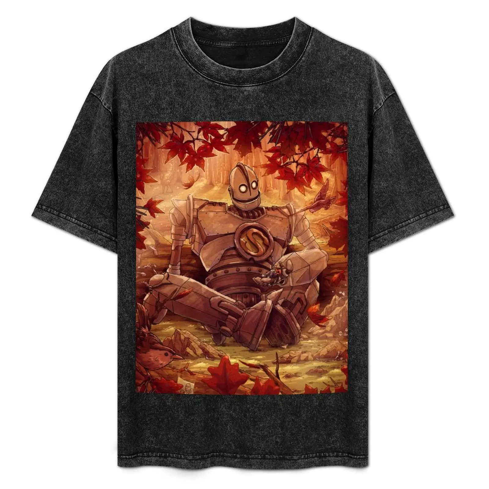 

Souls Don't Die Iron Giant Fan Art T-Shirt Simple Casual Short Sleeve Tee