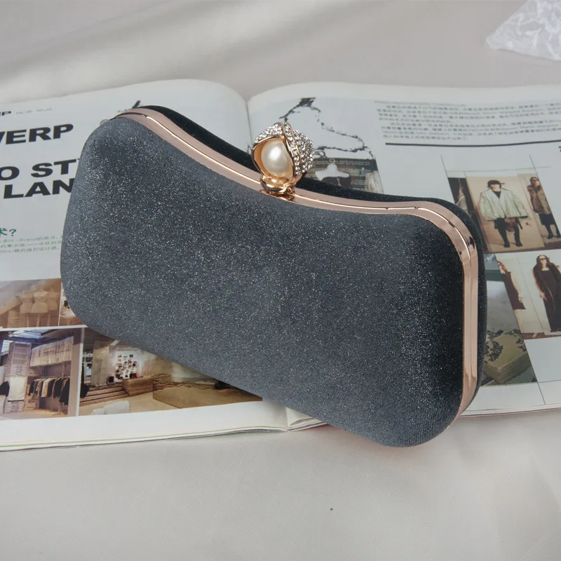 

New style plush women's dinner bag, luxurious classic retro debutante clutch bag