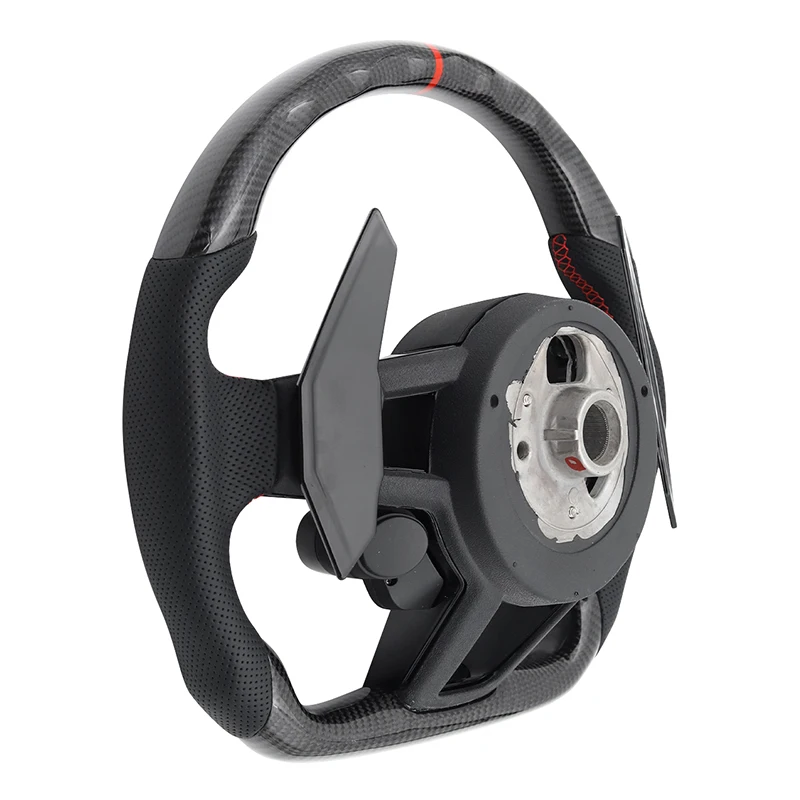 Kierownica karbonowa 2 przyciski START STOP silnika do Audi A3 A4 A5 A6 A7 A8 S3 S4 S5 S6 S7 S8 Q3 Q5 Q7 Q8 R8 RS RS3 RS4 RS5 RS6