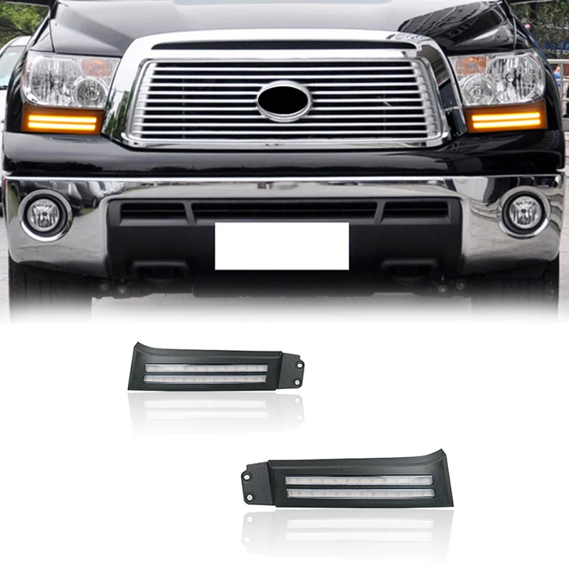 

Pair Fog Lights LED For Tundra Compatible for 2003-2007 Toyota Tundra Daytime Running Lights Front Bumper