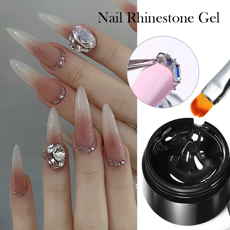 BORN PRETTY 5ML Rhinestone Gel Wave Liner Gel Nail Polish Semi Permanent Painting Drawing Manicure Varnish Nail Art Liner Glue